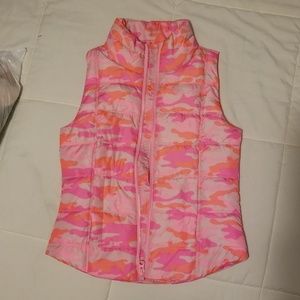 Girls Camo Puffer Vest